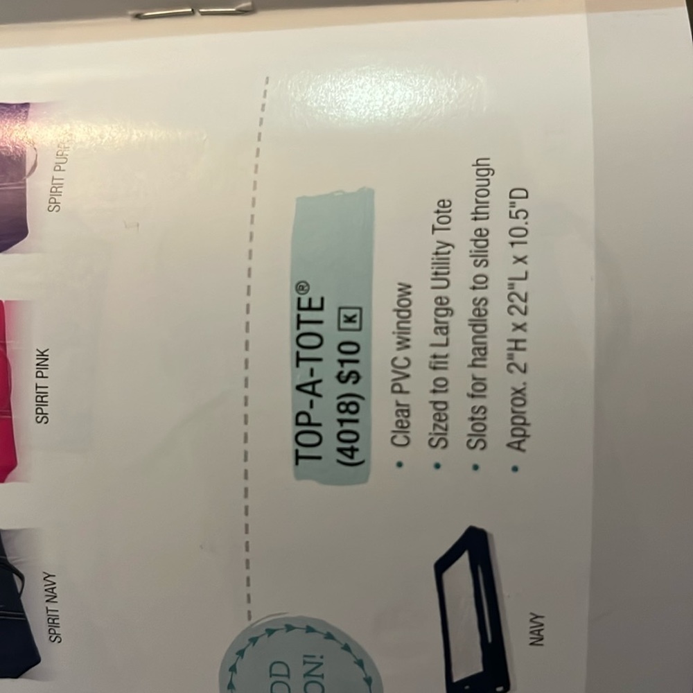 Top a tote